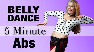 5 Minute Belly Dance Abs at Home (BELLY FAT Workout) - Jensuya Belly Dance