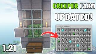 Minecraft CREEPER FARM Tutorial 1.21 NEW UPDATE ‼️