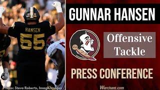 New OFFENSIVE TACKLE Gunnar Hansen on transfer to FSU Football, 2025 Expectations | Warchant TV #FSU