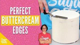 The Secret to the Perfectly Smooth Buttercream Icing Edges