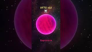 ￼Sun Vs VFTS 102 #space #shorts #universe