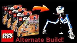 I DID THE IMPOSSIBLE!!! LEGO Tri-droid from 4 Clone Battle Packs!