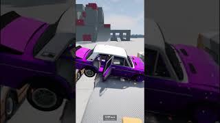 СКОЛЬКО АВТОБУСОВ ПЕРЕЛЕТИТ ЖИГА? В BeamNG drive short #shorts