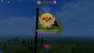 Russian Empire Victory (2,219 Ticket victory over Spain) || Roblox Napoleonic wars