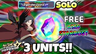 Solo LegendaryZone Raid (3 Units Only!) | All Star Tower Defense Roblox ASTD