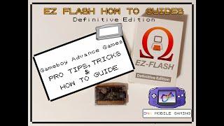 EZ Flash Definitive Edition Save States Cheats How To Guide Gameboy Advance