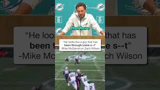 Mike McDaniel is excited to have Zach Wilson in his QB room #shorts