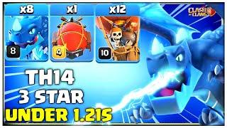 Electro Dragon (SPAM) Attack Strategy | Best Th14 Attack Under 1.21 sec in Clash of Clans