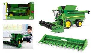 John Deere Big Farm 1:16 Scale S690 Combine Harvester with Corn and Daper Head Toy 3yrs+