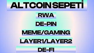 KASIM 2024 ALTCOIN SEPETİ - DEPIN I AI I RWA I MEME I DE-FI I GAMING I LAYER1 I LAYER2