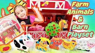 Farm Animals for Kids | Animal Toys Playset Unboxing | Videos for Kids | Farm Animals Sounds, Cow