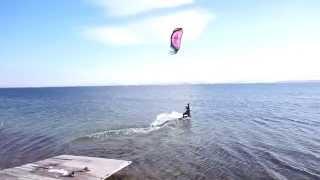 kitserfing  in Armenia Lake Sevan!