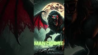 Manticore: The Terrifying Beast of Legends!  #mythologybattle #canvatutorial #howtocreatepostercanva