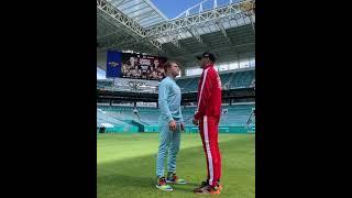 Canelo Alvarez & Avni Yildirim size each other up during face off staredown