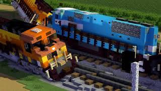 Every Minecraft Train Crash Animation Compilation