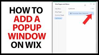 How to Add a Pop Up Window on Wix in 2024