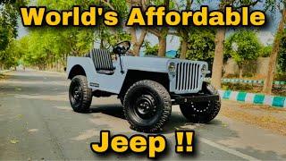 World’s Affordable Jeep | Willy Jeep Review & Specifications | SantaSinghvLogs