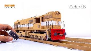 How to make WDM-3D Locomotive Model with Cardboard