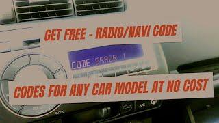 How to unlock car radio locked