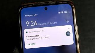 Redmi Note 10 - Fix Setup Paused Waiting For Wifi | Remove Google Play Store Setup Paused