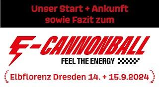 Start, Ankunft und Fazit zum E-Cannonball 2024 in Dresden