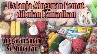 Belanja Mingguan Hemat|| Food Preparation||Tips Mengatur Anggaran Belanja ||