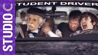 Insane Drivers Ed Teacher Scares Students - Studio C