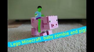 Lego Minecraft Pig and Baby Zombie! -Set 21157