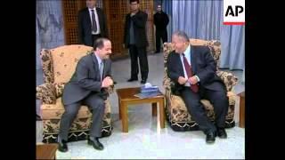 Kurdish faction leaders Barzani and Talabani meet