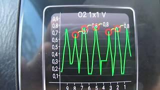 geely ck проверка лямбда зонда  OBD2  сканером