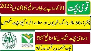 Qaumi Bachat 1 Lac Par Monafa Rate 06 06 2025 | قومی بچت 1 لاکھ روپے پر منافع کتنا