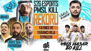 2024 PMSL EMEA / S2G ESPORTS PMSL EMEA KILL REKORUNU KIRIYOR! / YAYINCI VE REJİ TEPKİLERİ! #barışg