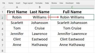 How to Combine Two Columns in Excel