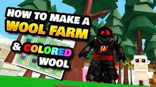 How to Make a Wool Auto Farm & Colored Wool in Roblox Islands