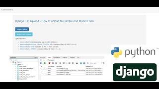 Django File Upload - How to upload file simple and Model Form