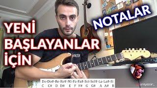 Yeni Başlayanlar İçin Gitarda Notaları Bulma