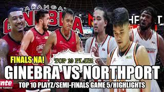 GINEBRA VS NORTHPORT SEMIS GAME 5 TOP 10 PLAYZ/BEST MOVES #viralvideo #pbaupdates #highlights #pba