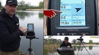 CarpLounge RT4 BaitBoat and Toslon TF640 Echo Sounder fish finder with GPS  - High Tech Carping