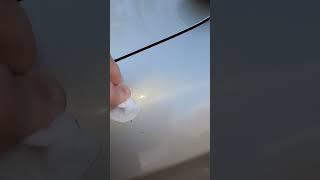 How to remove scratches from a car in 1 minute! #scratch #scratchremoval #elonmademedoit #tesla