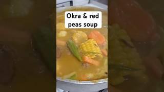 Okra soup for this cold winters day #cooking #okrawater #food #soup #okra #lamb