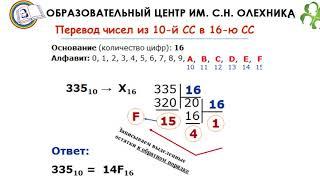 Видеоуроки по информатике 8 класс. Урок №1 "Системы счисления"