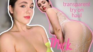 Transparent Try on Haul Dress | Curvy & All Natural