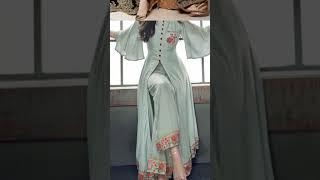 latest dress front open stylish kurti design #comments #subscribe