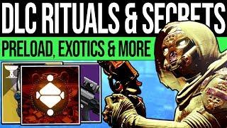 Destiny 2 | RITUAL QUESTS & TREASURE SHIP! DLC Pre-Load, New Exotics, NPC Bounty, Tributes & More!