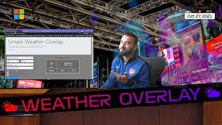 OBS  - Adding Weather Overlay