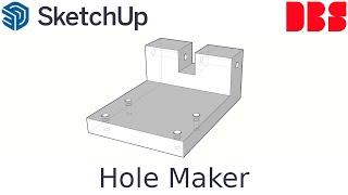 Make holes in SketchUp