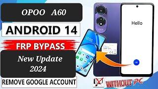 Opoo A60 Frp Bypass Without PC||Easy way|| Android 14 New Security 2024 Subscribe My YouTube Channel