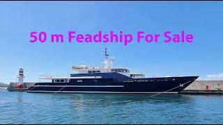 50 m FEADSHIP AZTECA / ALUMINIUM HULL MOTOR YACHT FOR SALE AFTER EXTENSIVE REFIT (WALKTHROUGH)