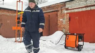 Гидравлическая малогабаритная буровая установка своими руками (МГБУ). Бурение без заезда техники.