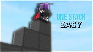 How To One Stack In ONE Minute! (Easy) | Hypixel Bedwars #shorts